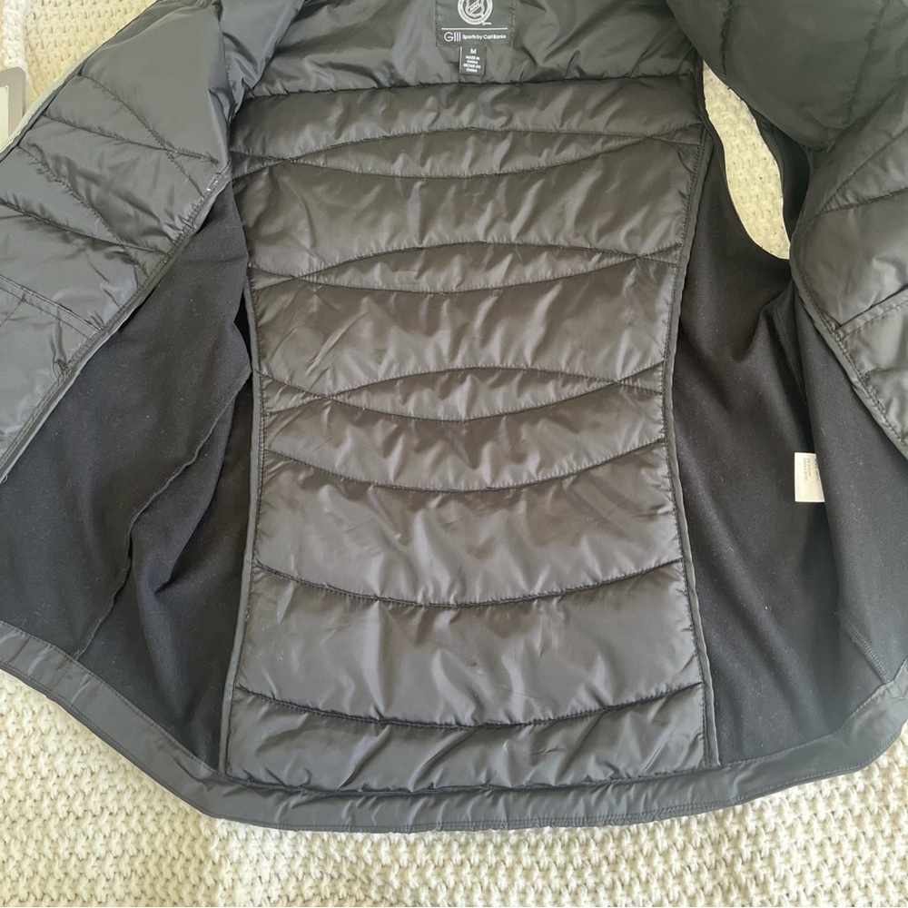 LA Kings Women's Black Puffer Vest Quilted Medium Pockets - Picture 6 of 16